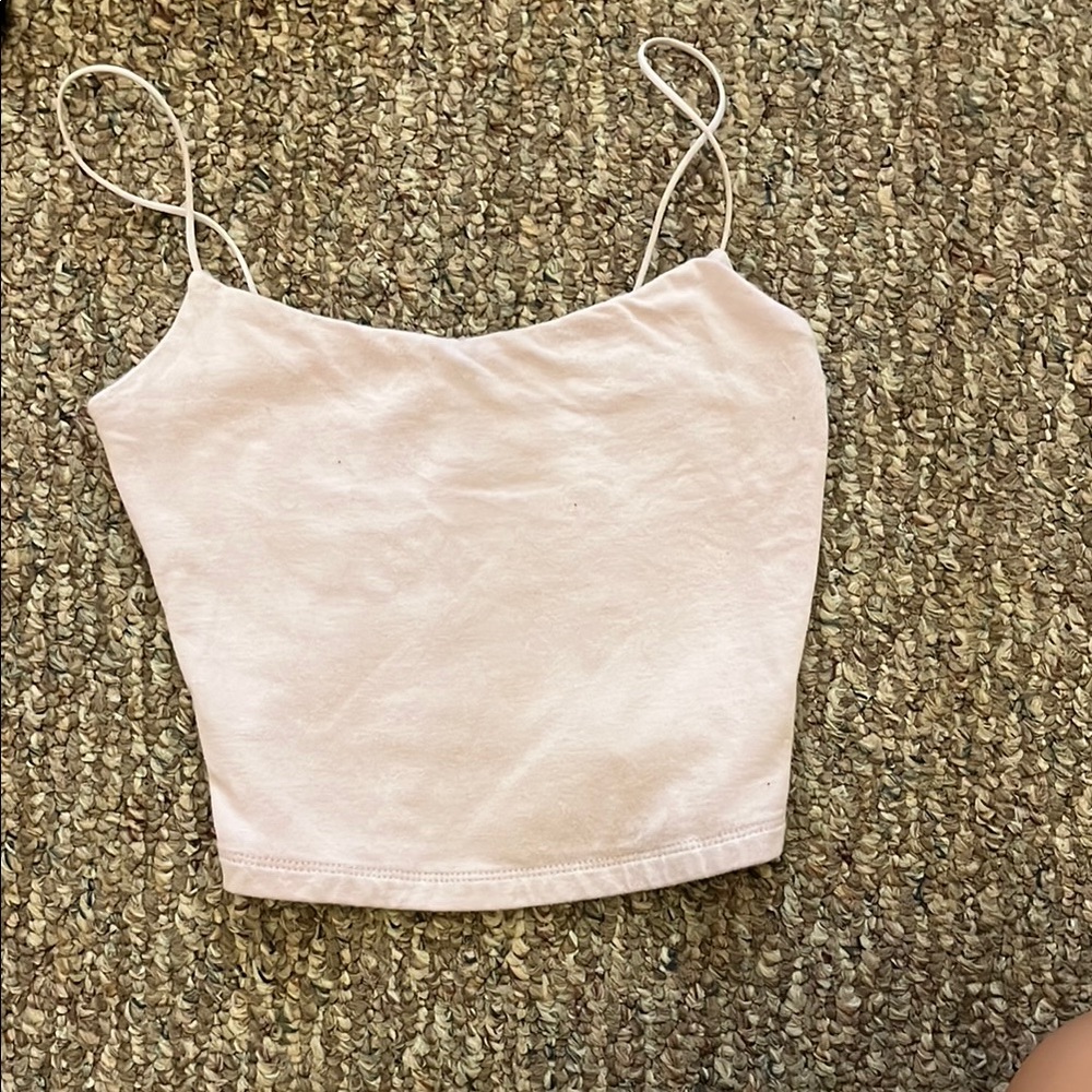 Elegant Light Purple Spaghetti Strap Top